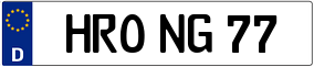 Trailer License Plate